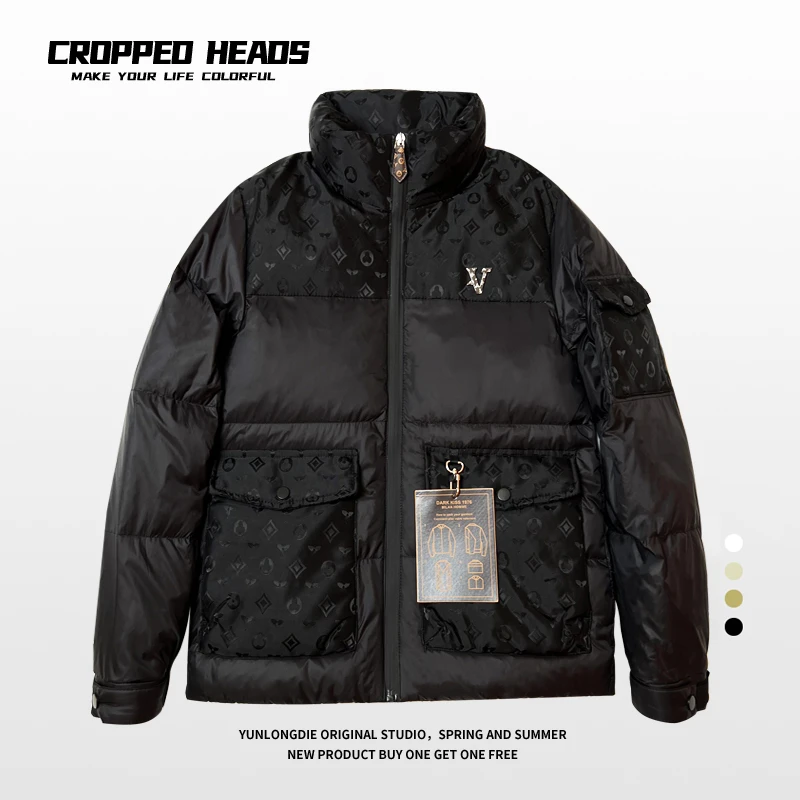 【80222】白鸭绒轻暖立领羽绒服男士冬季新款潮流时尚加厚保暖外套