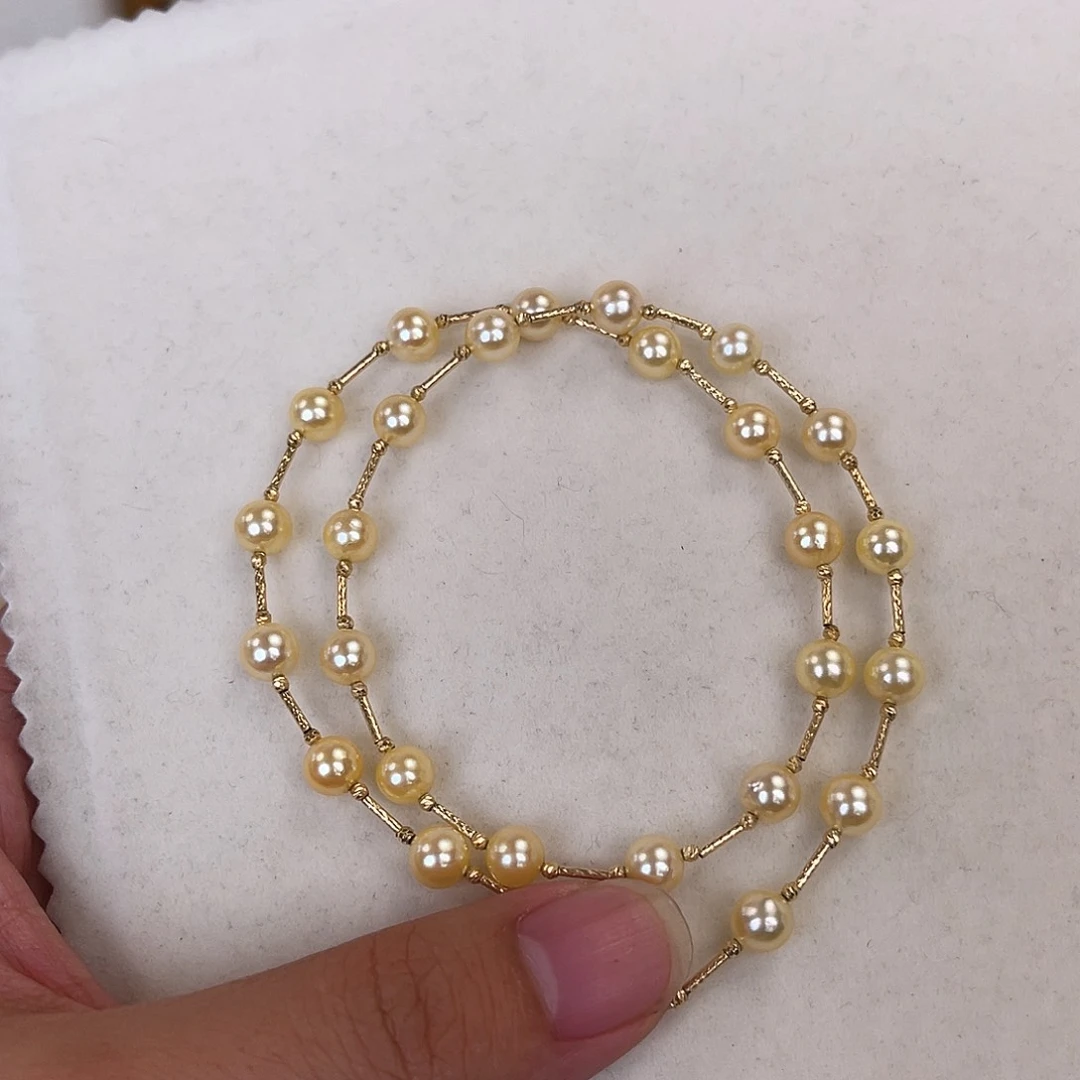 海水珍珠18K金镶嵌颈饰