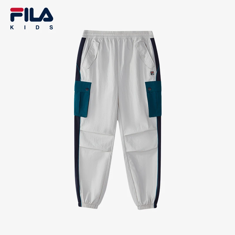 FILA斐乐儿童运动长裤2025年新款百搭梭织休闲裤运动裤K12B511804