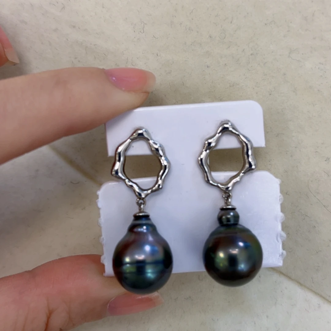【闪购商品】海水珍珠耳饰未镶嵌福利12-13mm