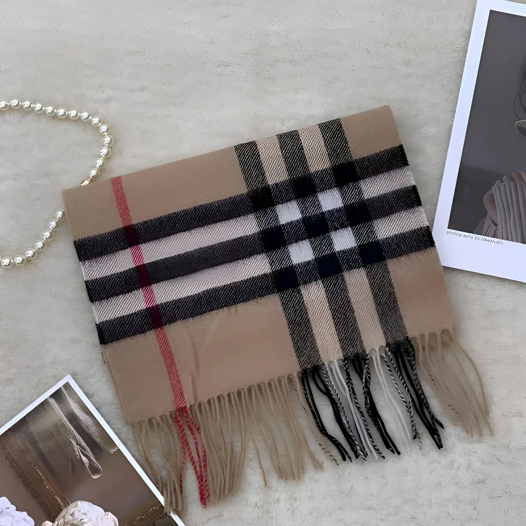 复古混色羊毛围巾（0356）