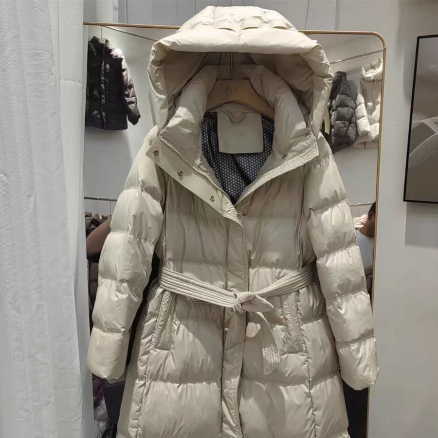 央洛服饰店2025长款羽绒外套百搭款