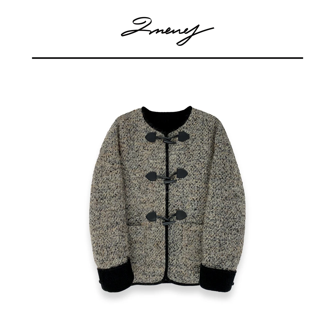 LMENY苏黎世小香~羊毛花纱料奢华小香女羽绒衣服24DW018