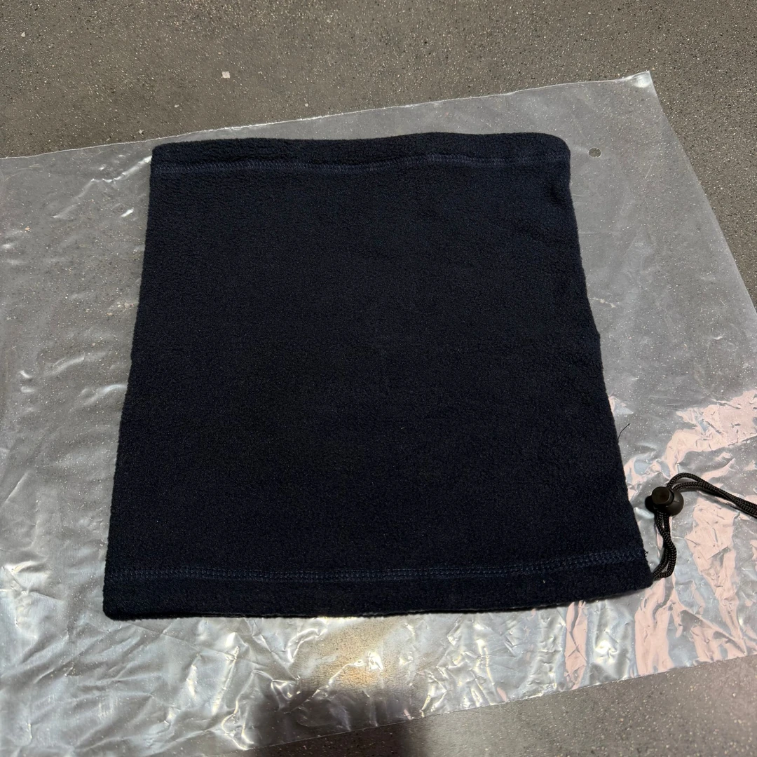 秋冬季男款中性风抽绳束口藏青色户外防风围脖（可变换帽子） 77777