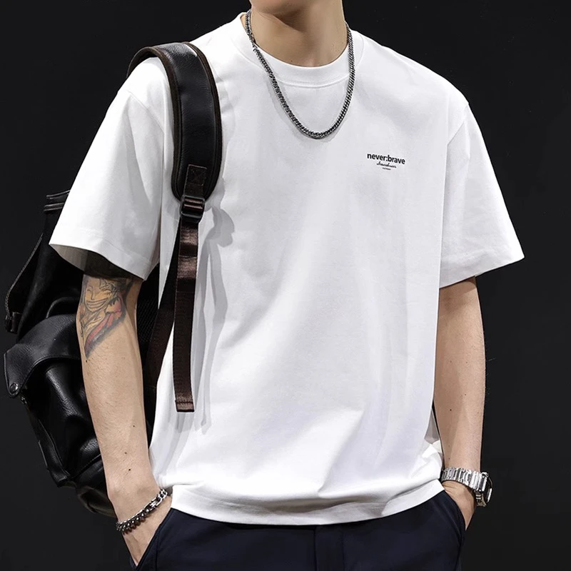 U&PURA夏季新款短袖t恤男宽松高端大气衣服潮流时尚休闲半袖体恤