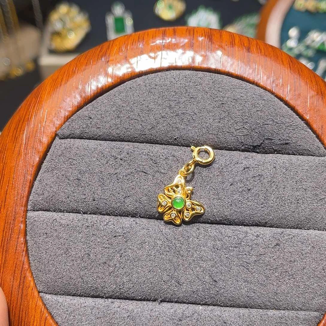 翡翠银S925镶嵌颈饰