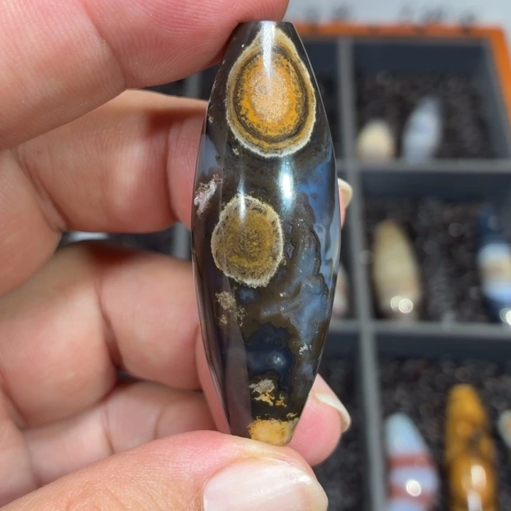 玛瑙/玉髓散珠_HEIMORI 天然天珠