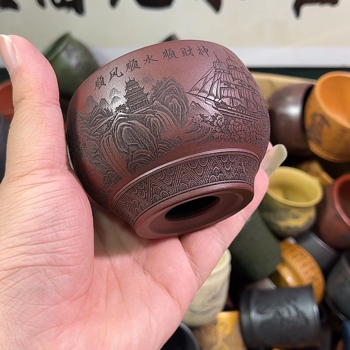 茶杯紫砂全手工紫砂主人杯