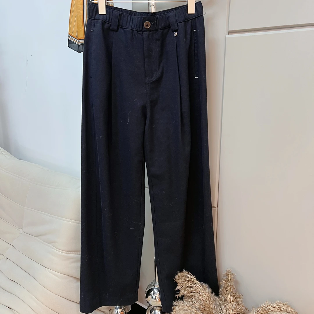 Uu. 天丝+亚麻 高级舒适四面弹休闲裤高腰休闲裤99225