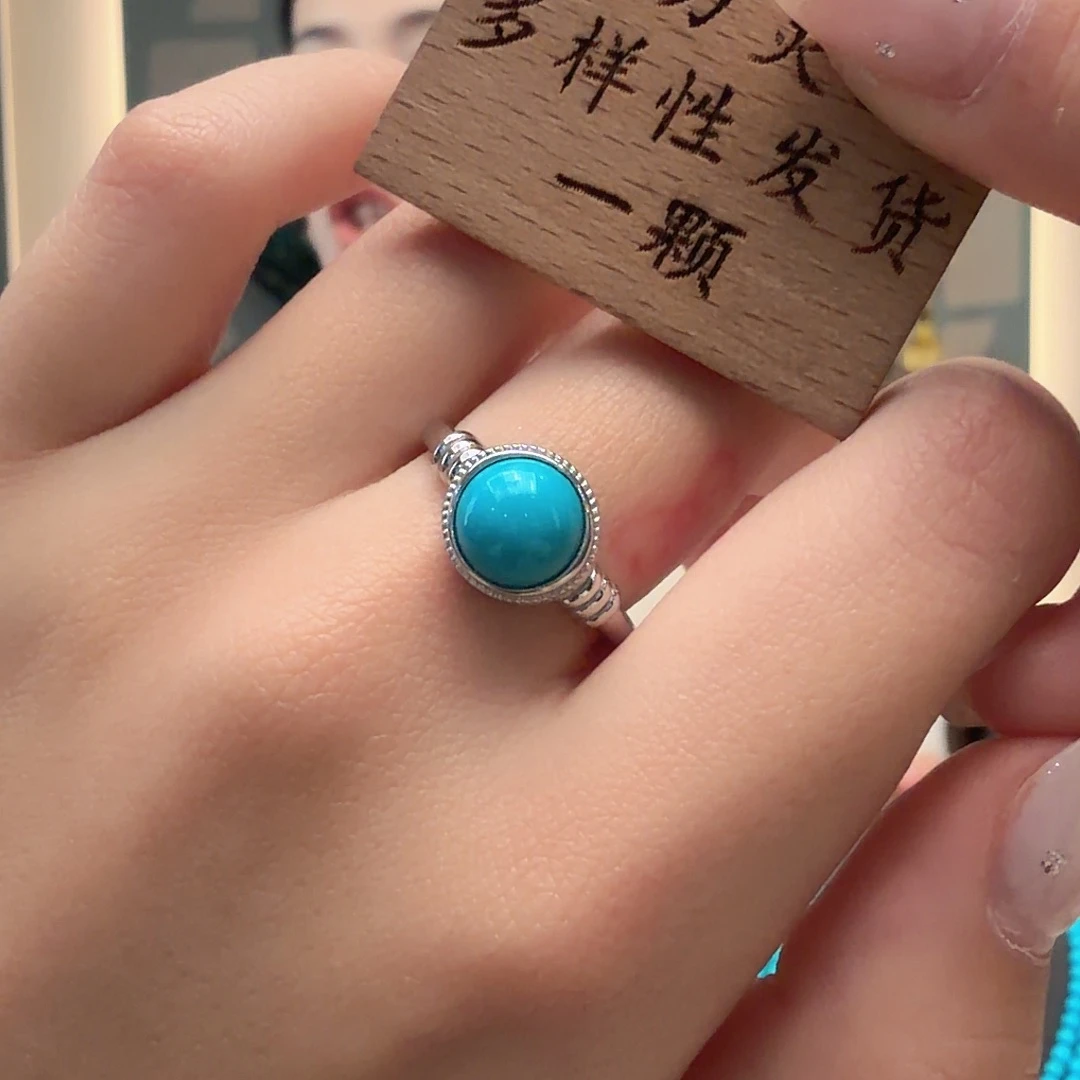 绿松石银S925镶嵌颈饰