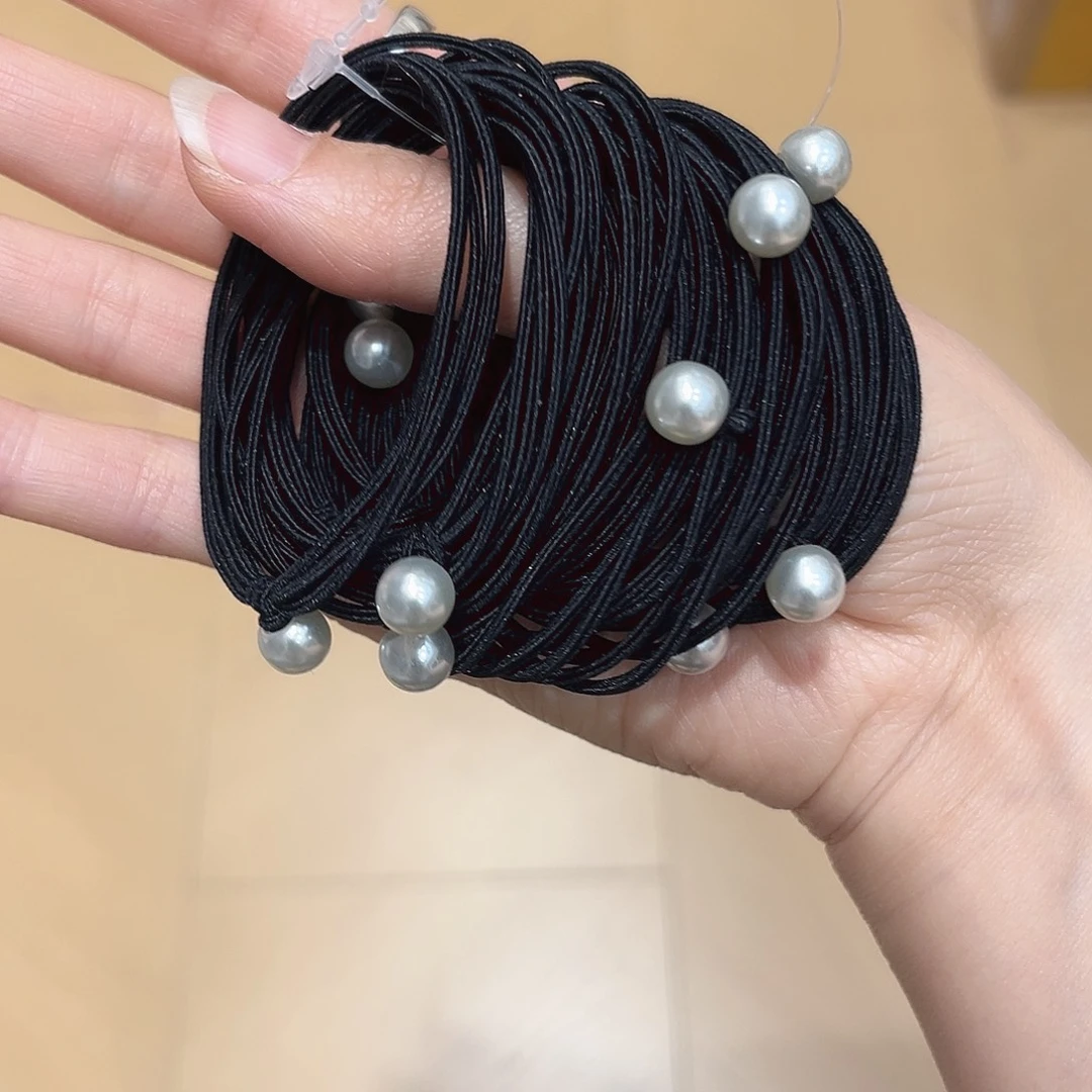 布艺非金属单颗猪猪皮筋一捆