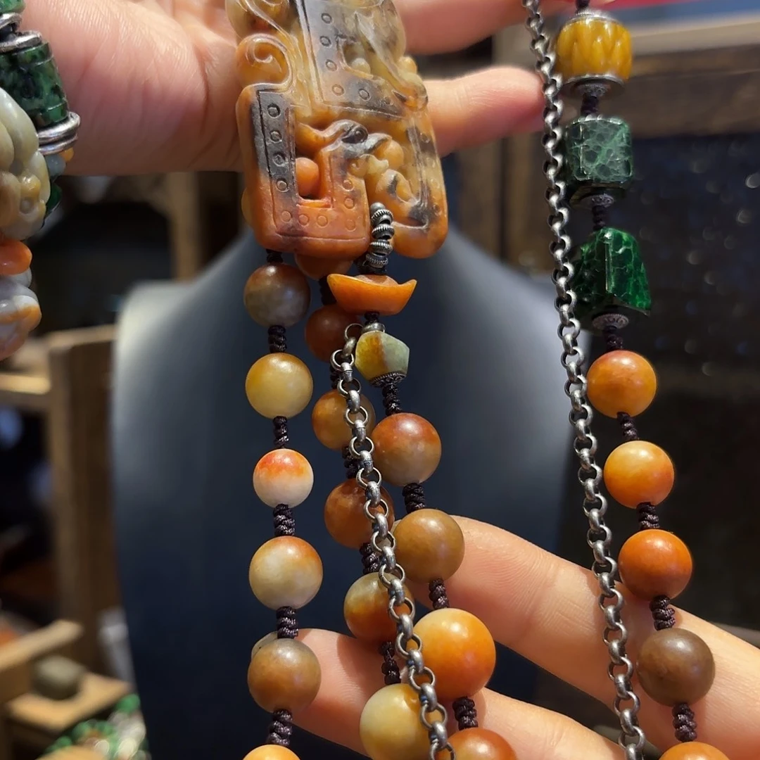 翡翠未镶嵌颈饰原创