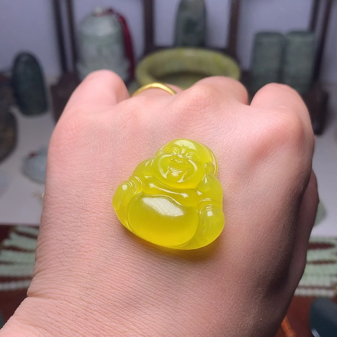 未镶嵌岫玉戒指懂*