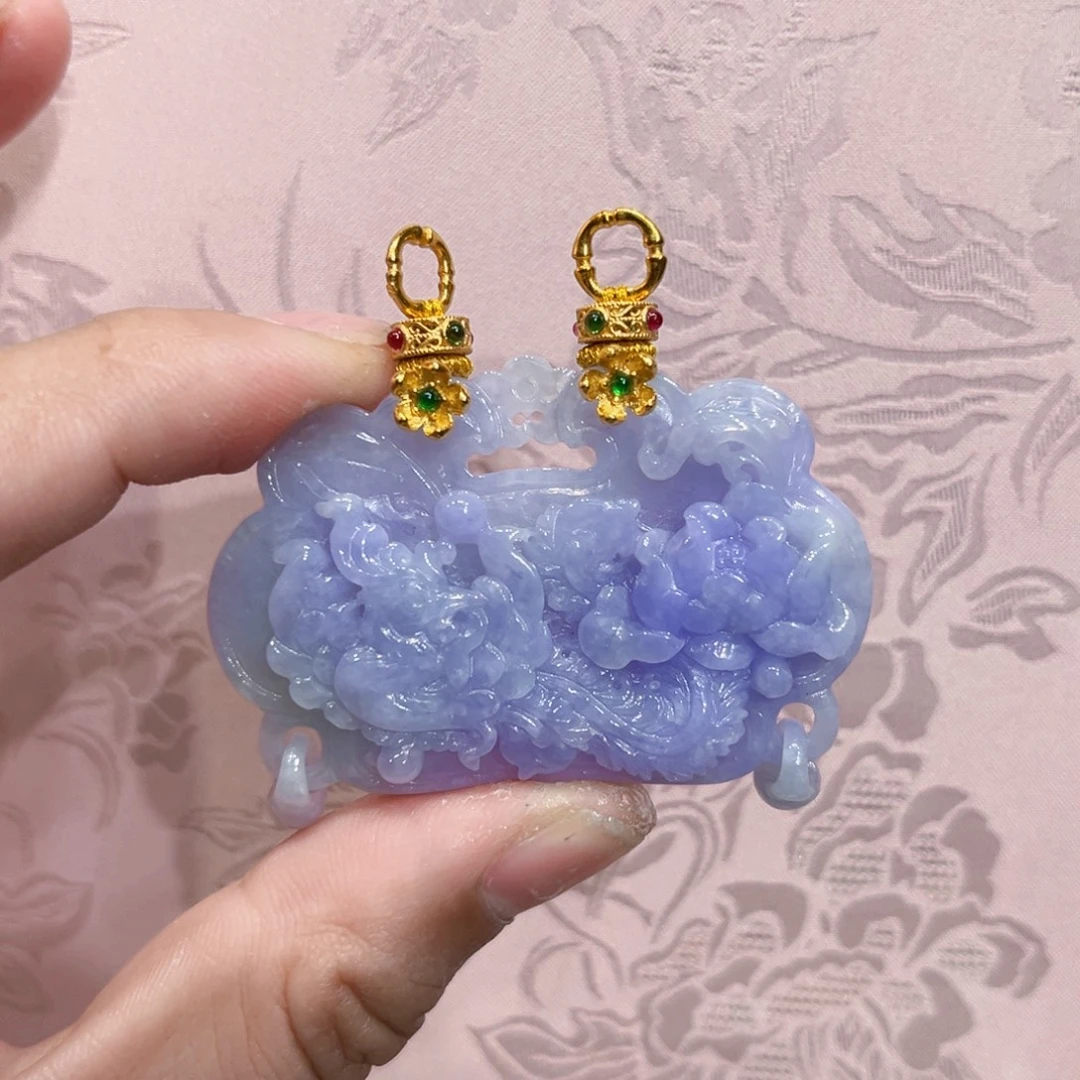 翡翠合金吊坠(赠链)