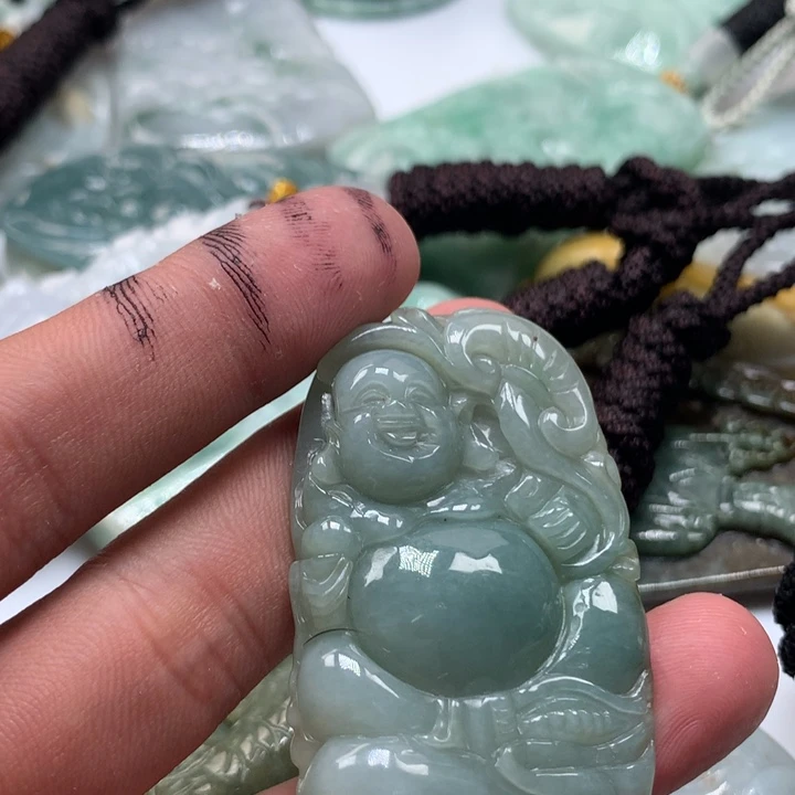 颈饰未镶嵌翡翠保真天然a货翡翠