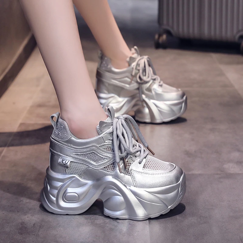 内增高老爹鞋女2025新款爆款百搭夏季厚底小个子休闲运动小白鞋子