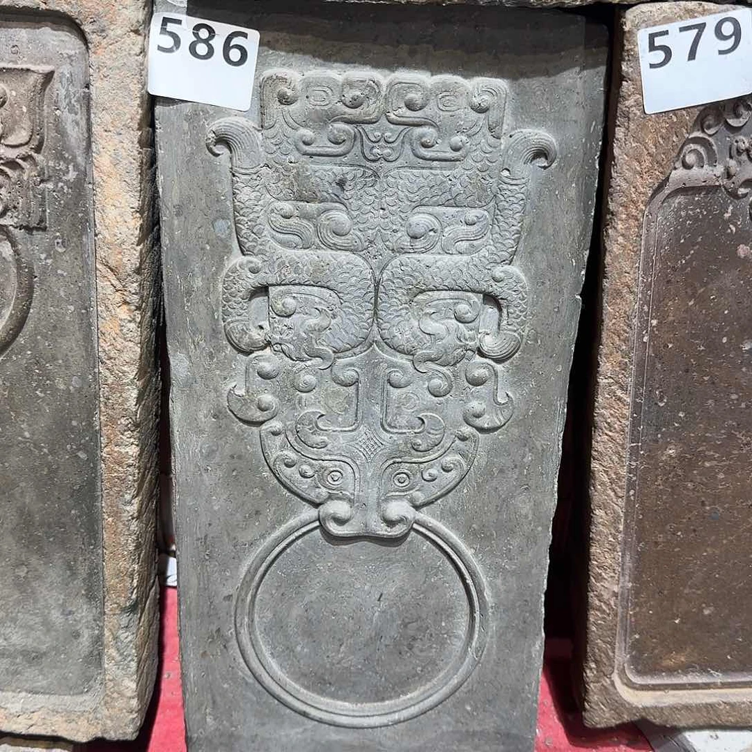 老砖后刻干泡茶台