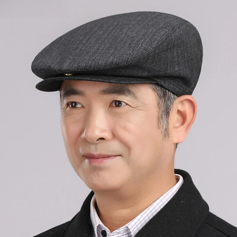 中老年人帽子男春秋前进帽薄老人男士爷爷老头秋冬休闲爸爸鸭舌帽