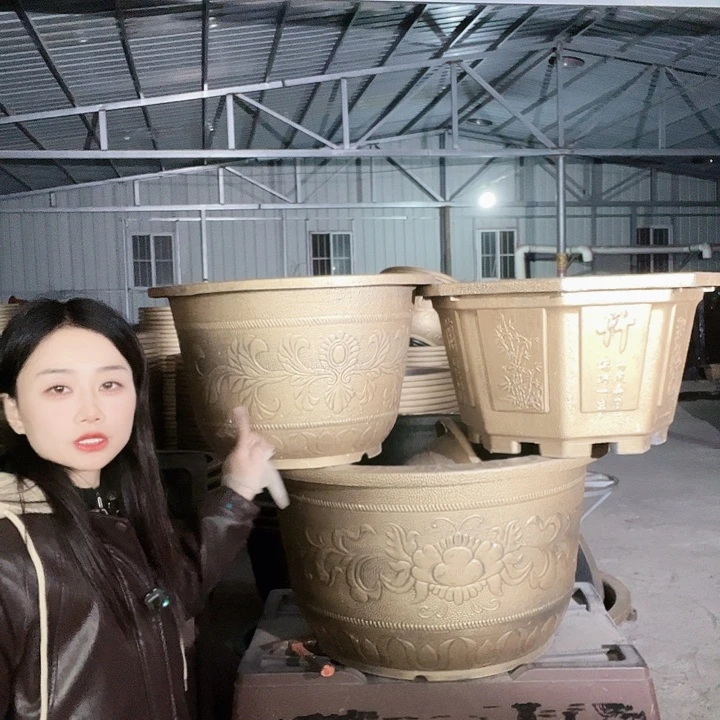 八角60花盆2个有孔