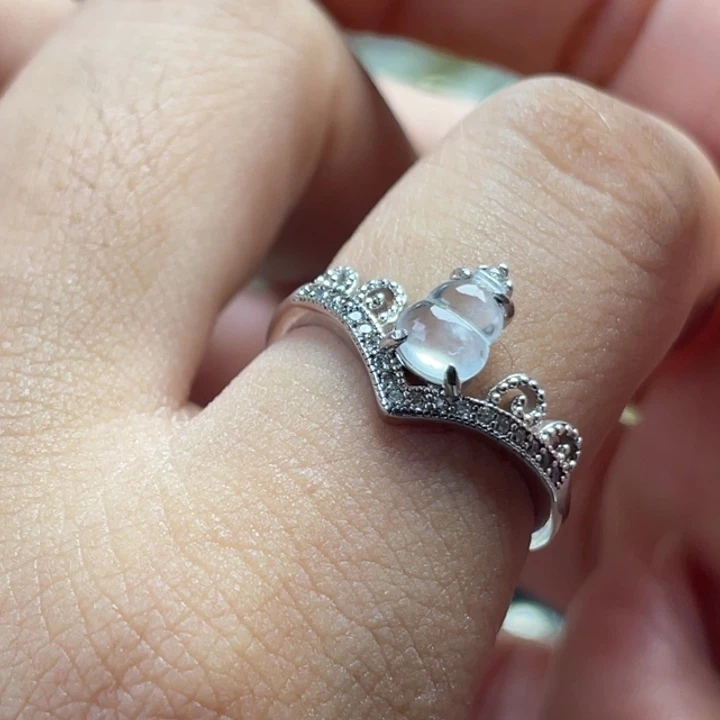 银S925镶嵌戒指翡翠