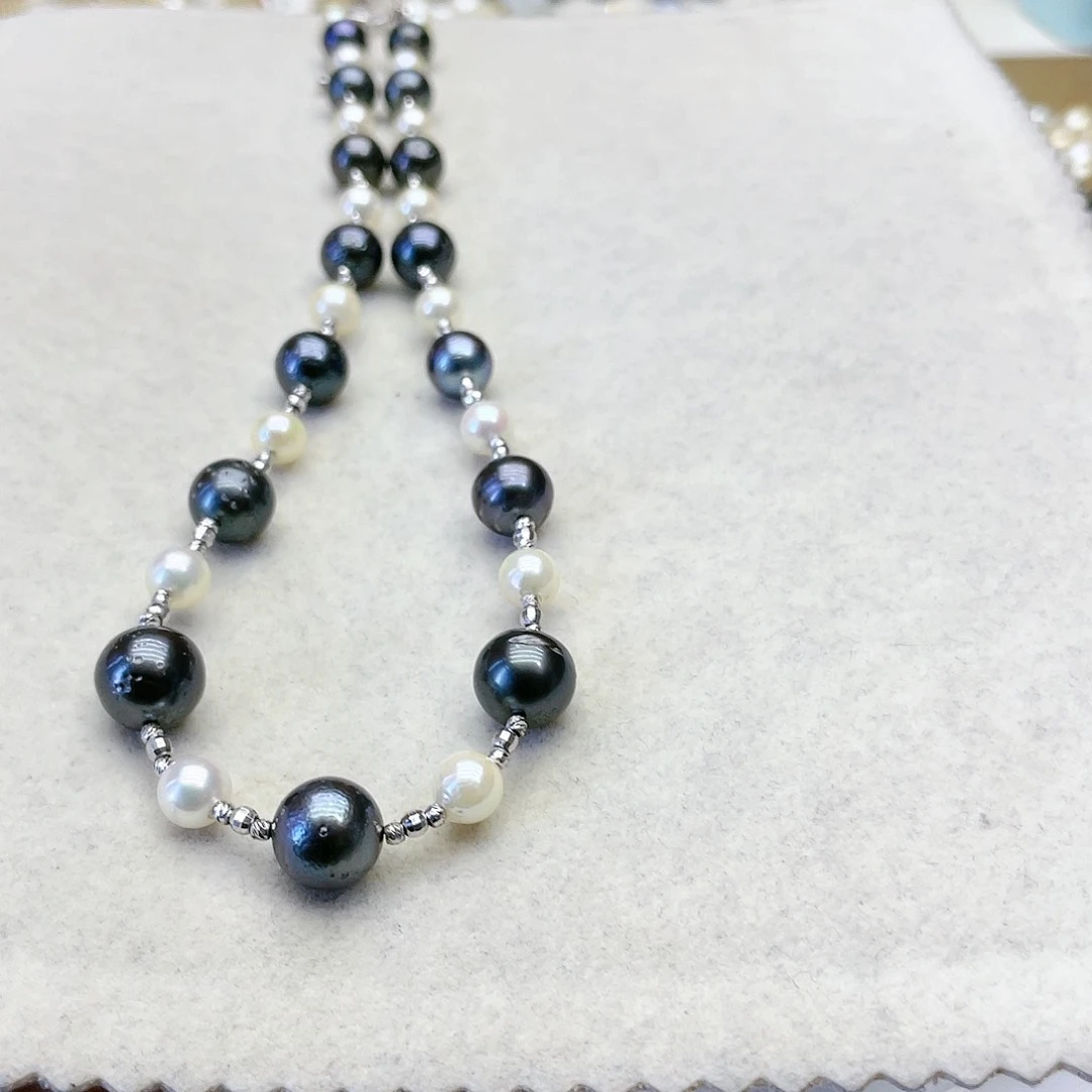 海水珍珠颈饰银S925镶嵌