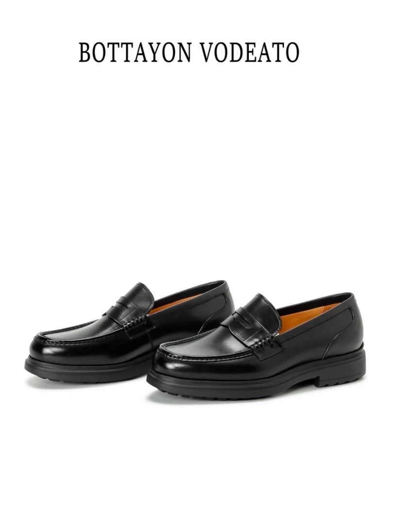 BOTTAYON VODEATO便士乐福鞋男士英伦风休闲皮鞋真皮豆豆鞋经典
