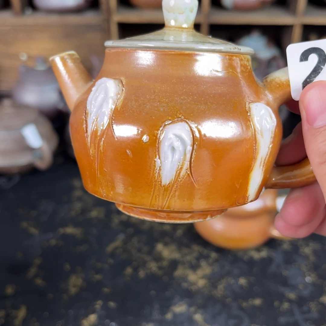 三***清柴烧柴烧茶器主人壶壶