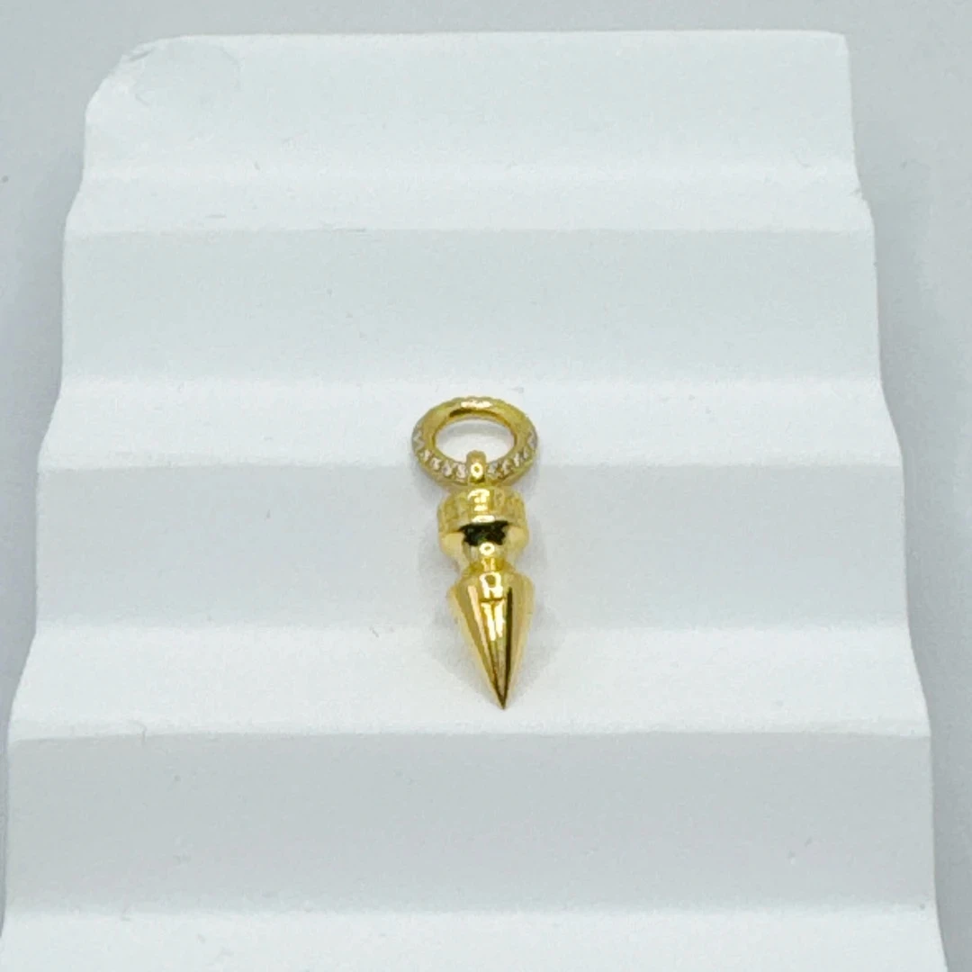 足金999 莫桑子弹吊坠