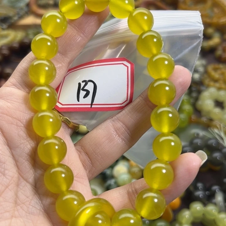 未镶嵌蛇纹石玉手链