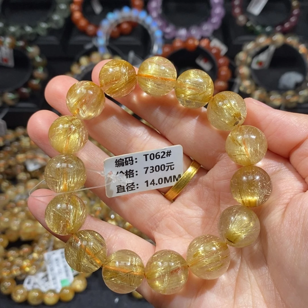 发晶手链未镶嵌T062#14.0mm