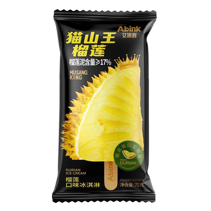艾冰客猫山王榴莲冰淇淋 70克/支