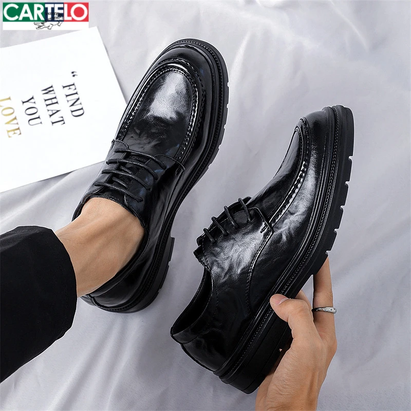 男士休闲一脚蹬商务皮鞋2025新款爆款潮流秋冬休闲鞋子男鞋新郎鞋