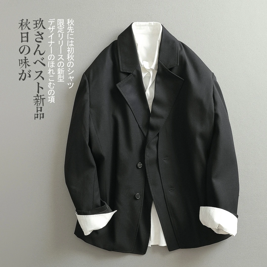 【见川】秋上新「休闲王者」设计感潮流百搭廓形西装 痞帅慵懒风男装