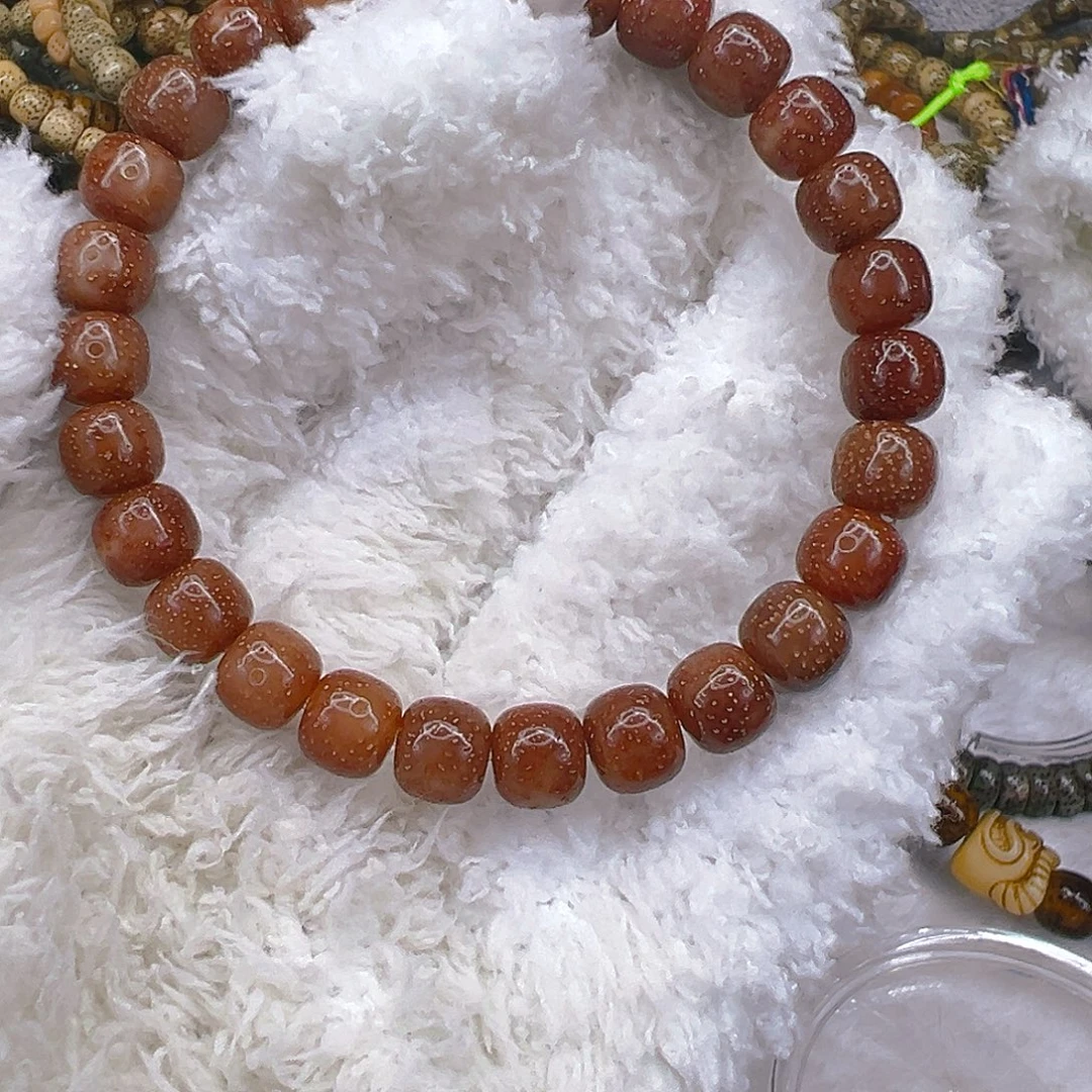 星月菩提手串70尽头粉冰星月菩提单圈98