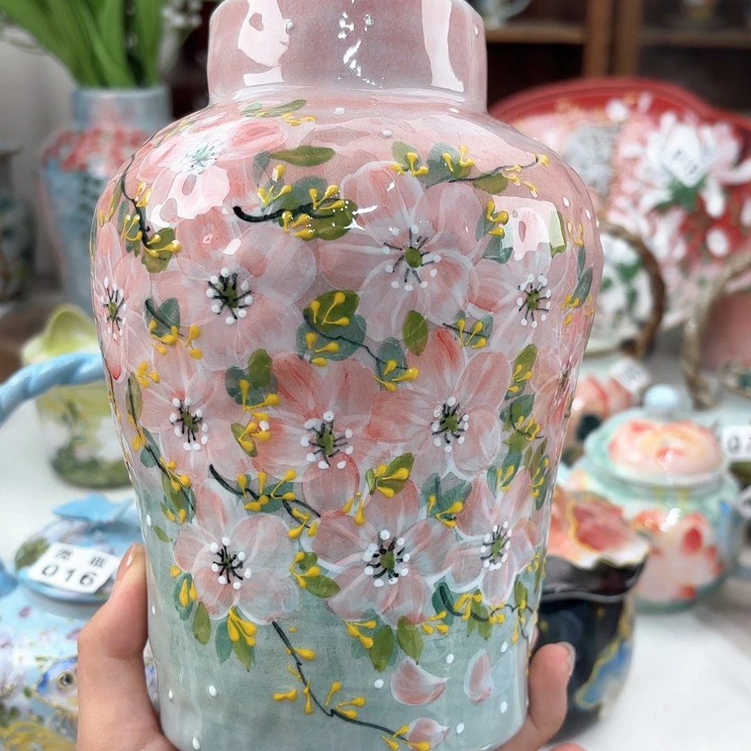 景德镇手绘高温釉下彩陶瓷茶具