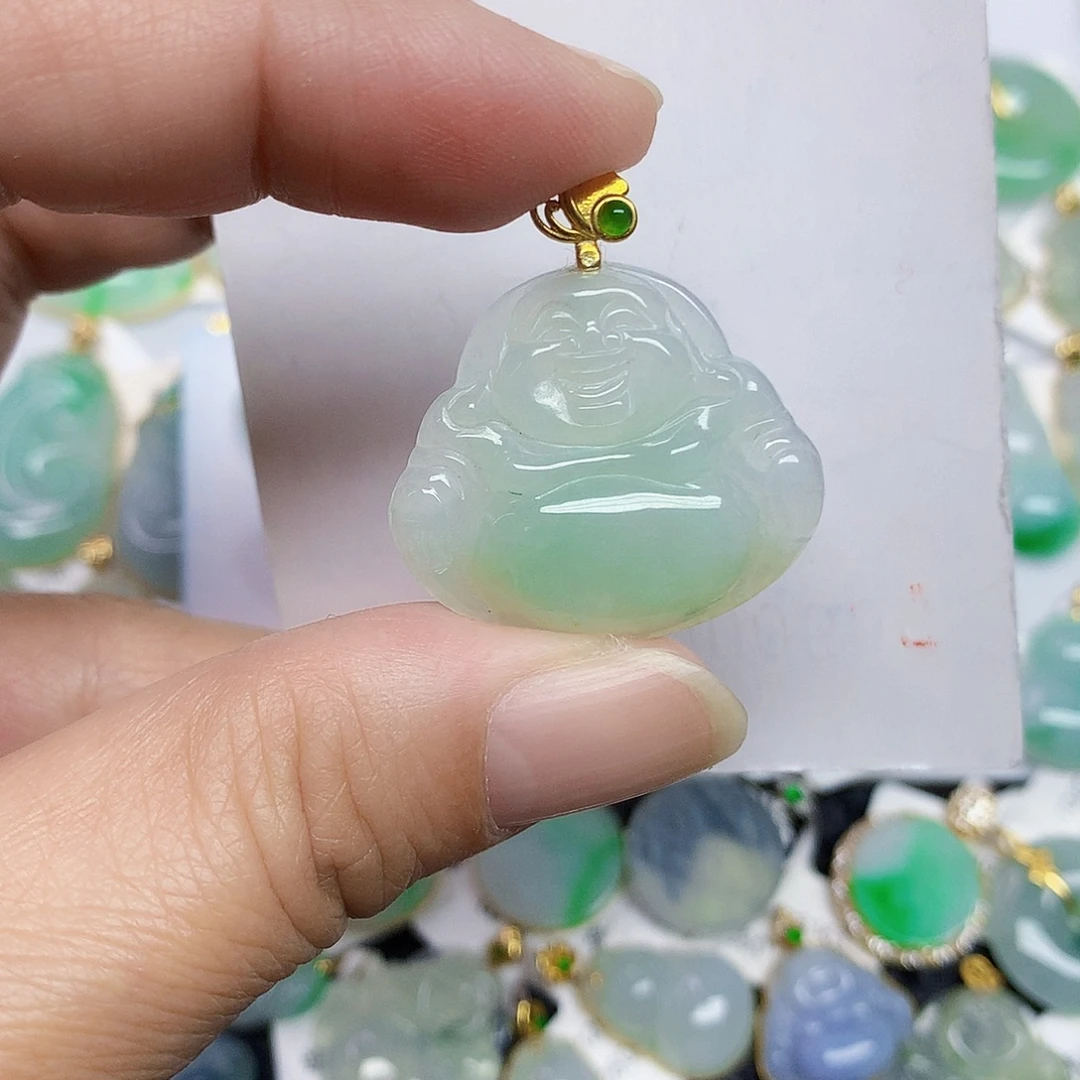 翡翠未镶嵌颈饰45778