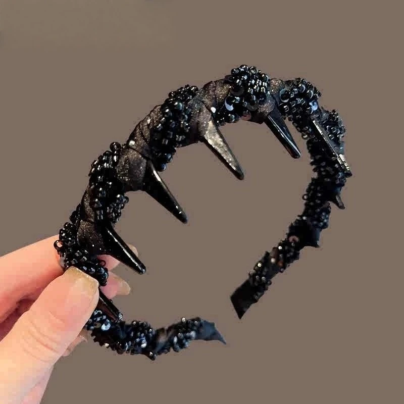 新款2025路易斯繁星发箍 轻奢气质小香风手工串珠发箍 正反两戴