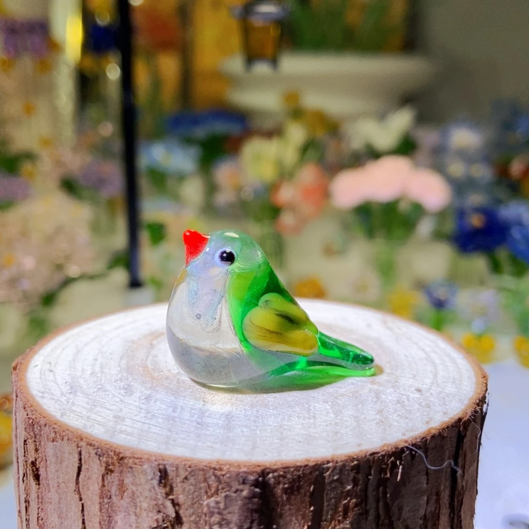 琉璃手工艺品小鸟