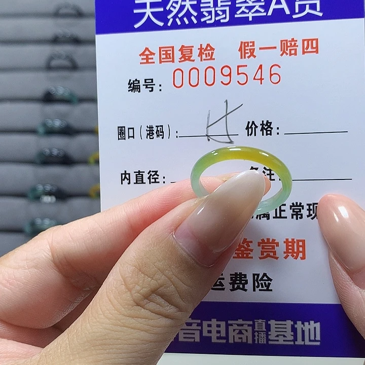 未镶嵌戒圈翡翠9646