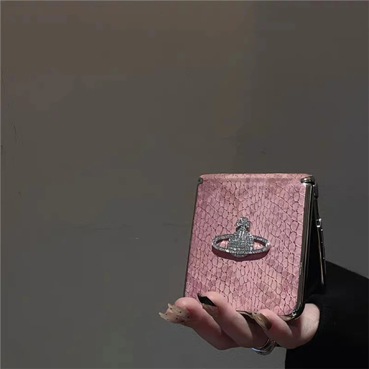 ins蛇皮纹磁吸中轴立体星球适用华为pocket2/s折叠屏p50pocket新