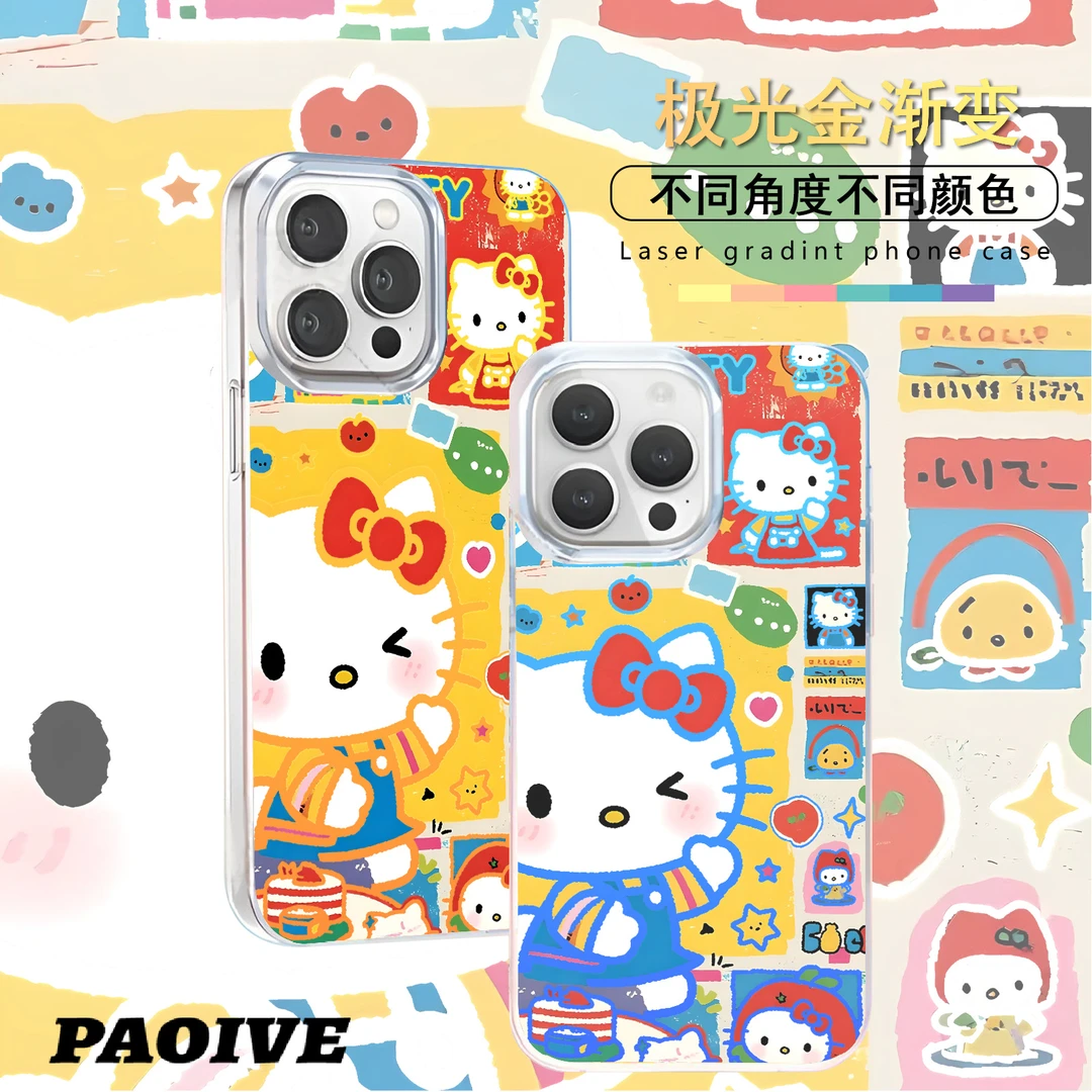 HelloKitty适用苹果华为vivo一加iPhone小米红米极光手机壳壳