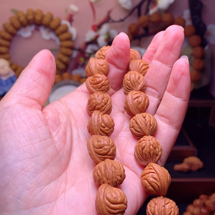 桃核手串龙纹桃核6