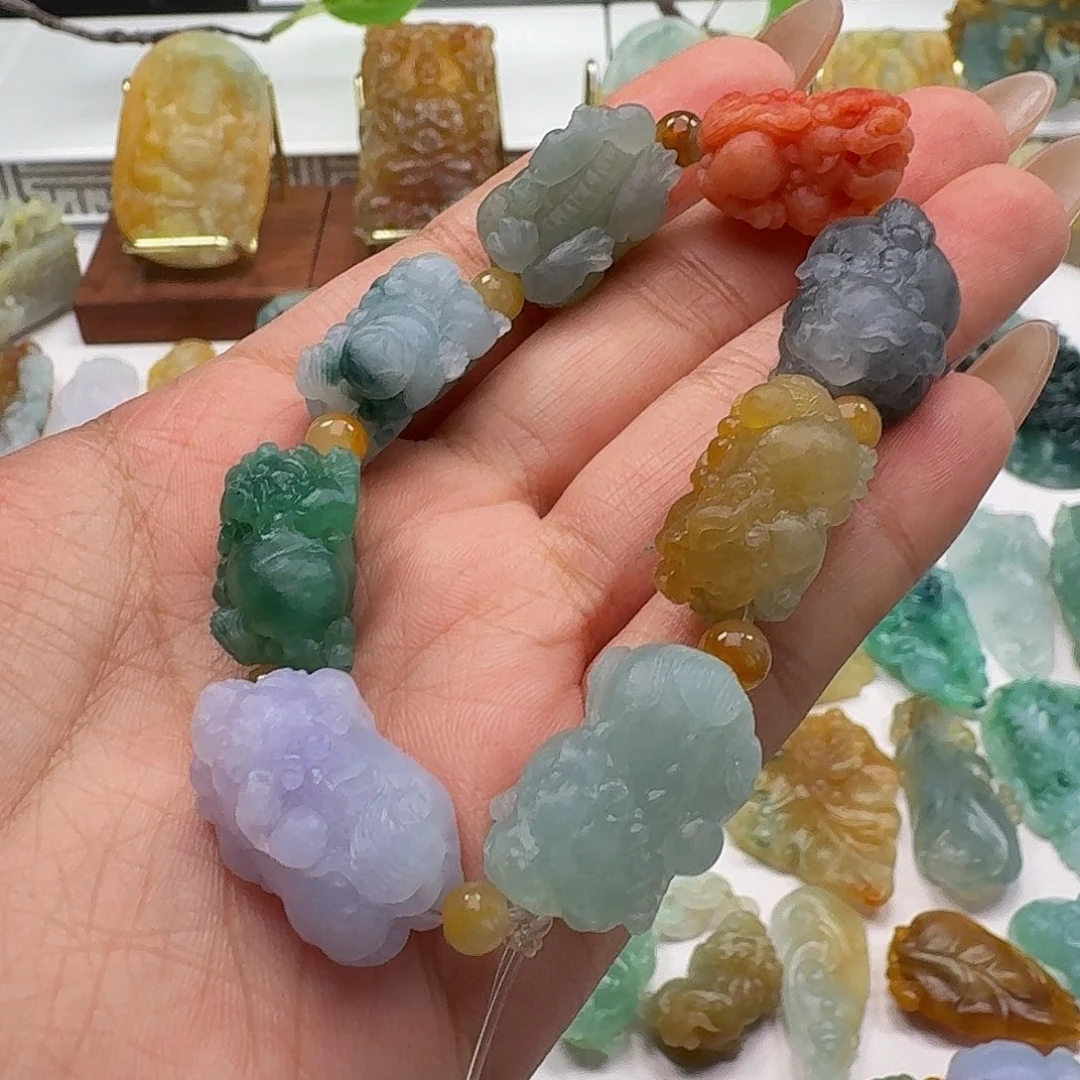 定制翡翠未镶嵌玉*毛货