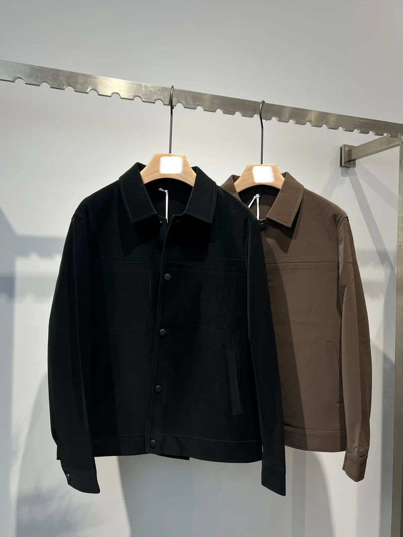 饰觉服装（清仓）皮衣夹克外套男立体剪裁极简风格时尚百搭上衣
