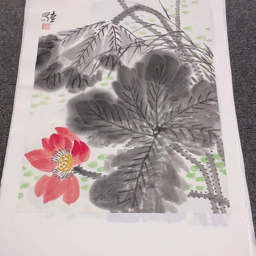 国画1.4平尺纯手绘国画作品