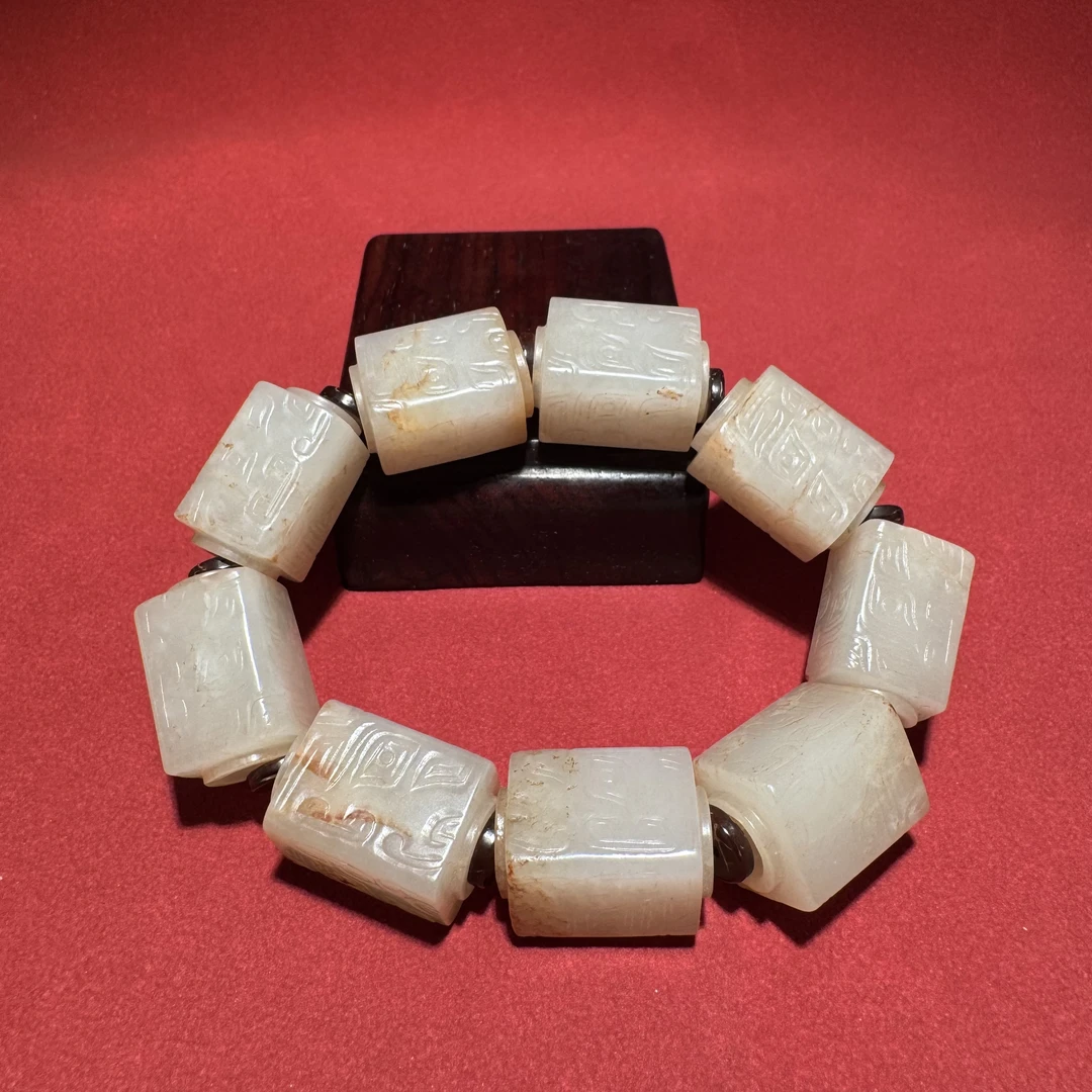 清晚期琮形手串-HBG13066