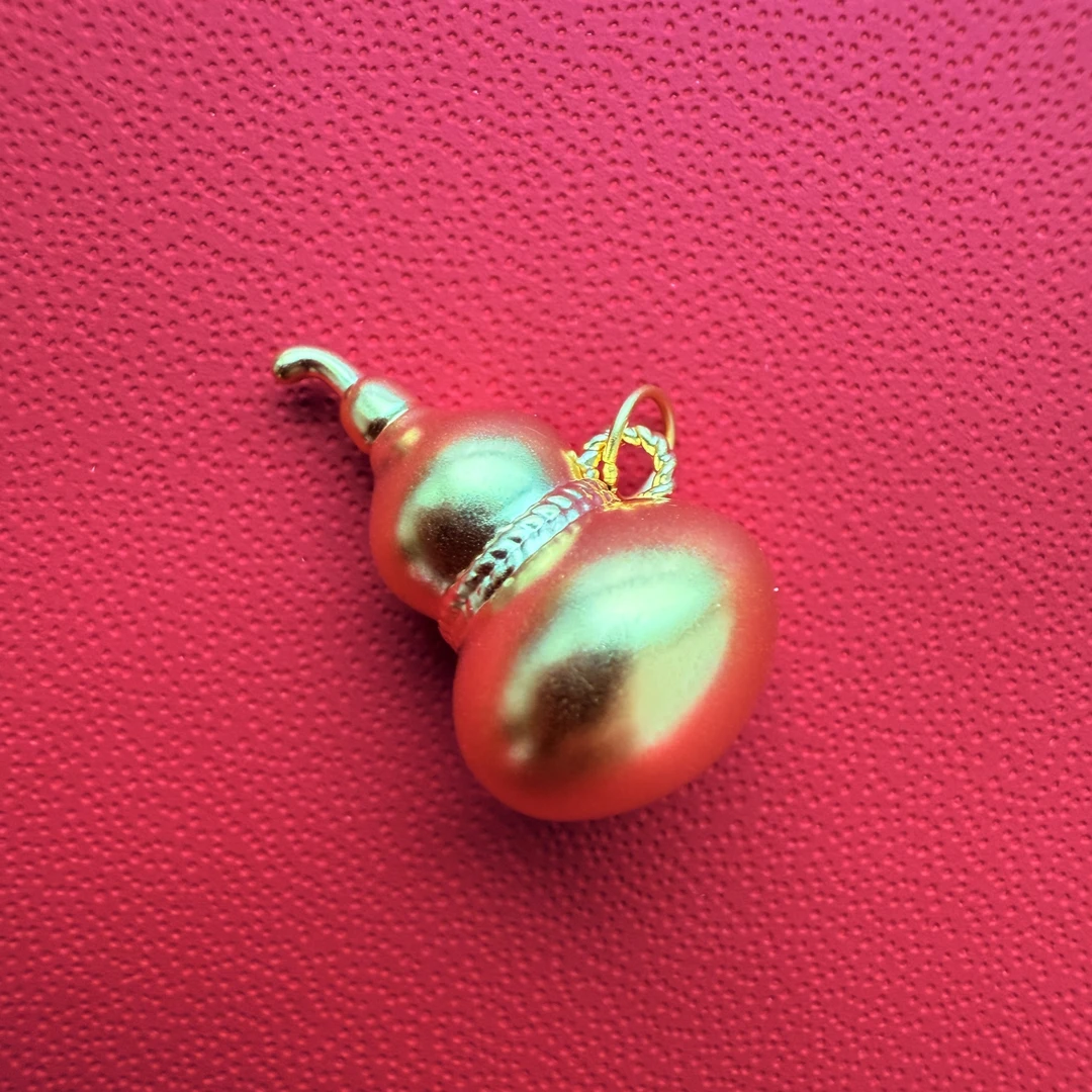 足金999富贵安康福禄光面葫芦（配件）BY0005