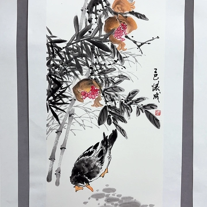 国画亲笔手绘放心去藏