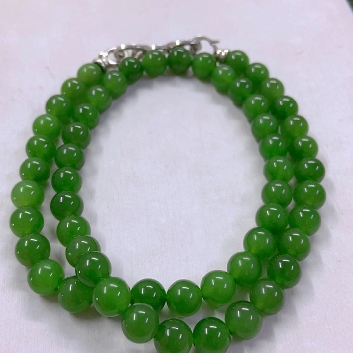 【闪购商品】和田玉（碧玉）颈饰银S925镶嵌11