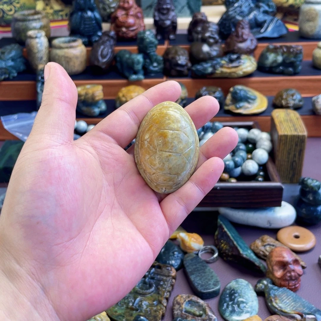 【闪购商品】未镶嵌岫岩河磨玉（透闪石质玉）挂件